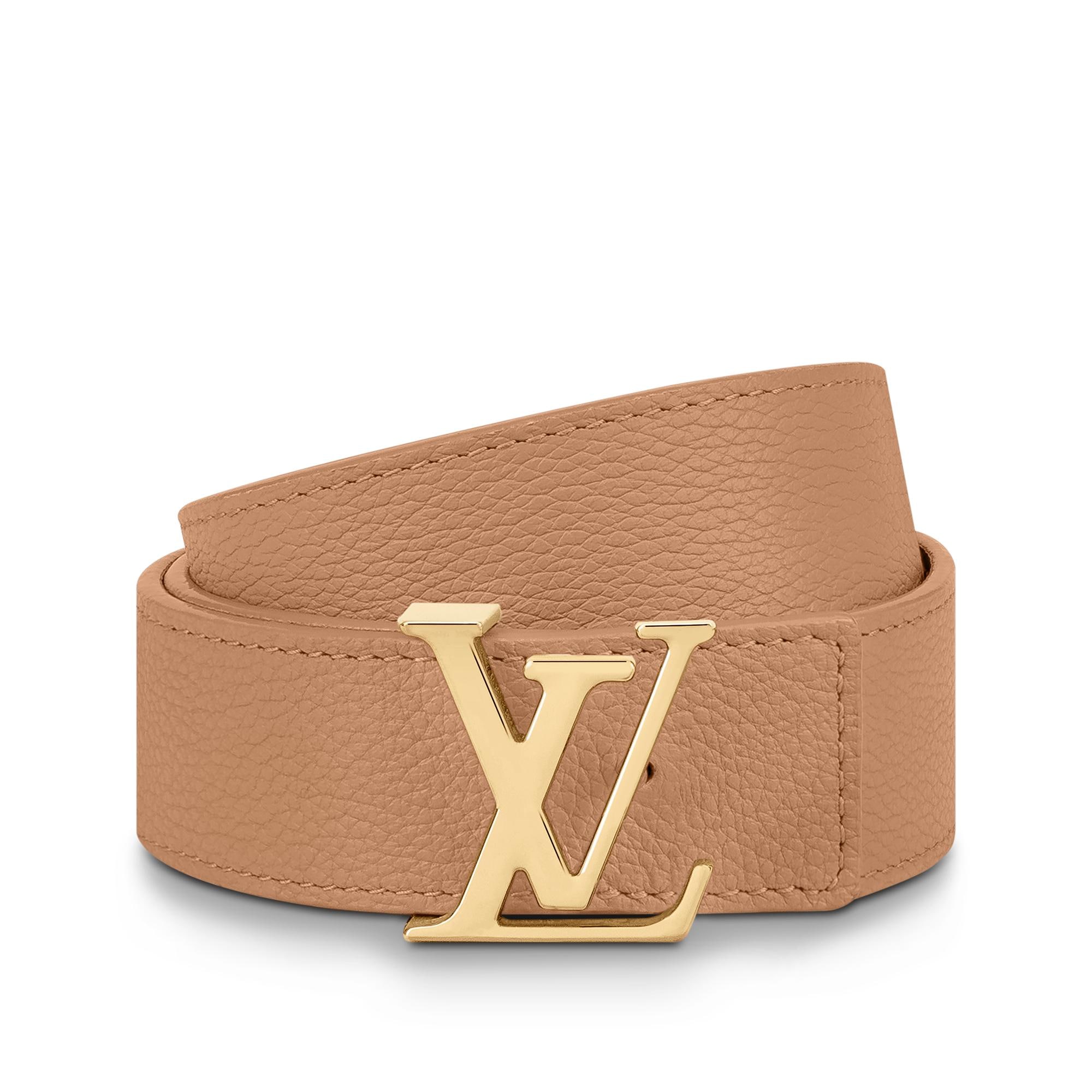Louis Vuitton ベージュ リバーシブルベルト LV Initiales 30mm Reversible Belt Monogram Canvas - Accessories